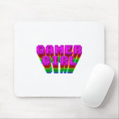 Gamer Girl-tekst Muismat (Met muis)