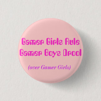 Gamer Girsl-regel Ronde Button 3,2 Cm