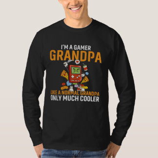 Gamer Grandpa Like A Normal Grandpa Only Much Cool T-shirt