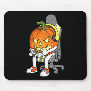 Gamer Halloween Jackolantern Scary Gaming Boys Kin Muismat