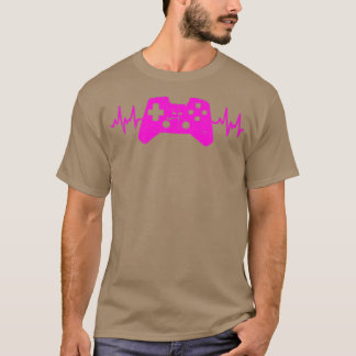 Gamer hartslag Funny Video Games Gaming Girl T-shirt