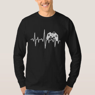 Gamer hartslag Video Game Controller Gaming Gamer T-shirt
