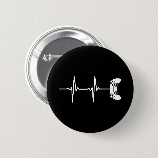 Gamer Heartbeat Ronde Button 5,7 Cm (Voorkant /achterkant)
