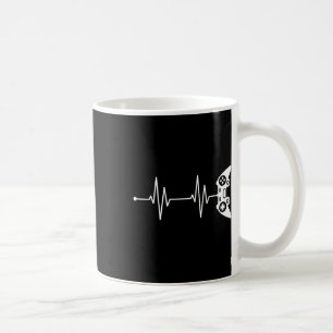 Gamer Heartbeat Shirt cadeau voor videogame liefhe Koffiemok
