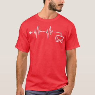 Gamer Heartbeat TShirt Video Game Lover Don1
