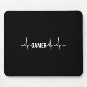 Gamer Heartbeat Videogames Liefhebber Muismat