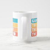 Gamer. Het Man. De mythe. De Legende. Extra Grote Beker (Achterkant)