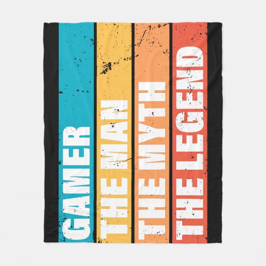 Gamer. Het Man. De mythe. De Legende. Fleece Deken (Voorkant)