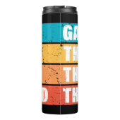 Gamer. Het Man. De mythe. De Legende. Thermosbeker (Achterkant)