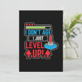 Gamer I Just Level Up Kaart (Staand voorkant)