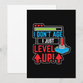 Gamer I Just Level Up Kaart (Voorkant / Achterkant)