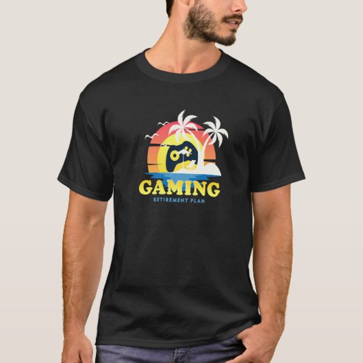 Gamer in mijn pensioenplan t-shirt (Voorkant)