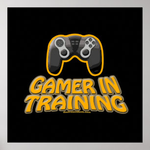Gamer in opleiding - controller poster