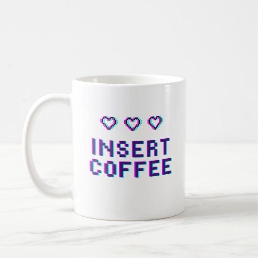 Gamer 'Insert Coffee' Mok (Links)