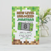 GAMER INVITATION KAART (Staand voorkant)