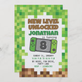 GAMER INVITATION KAART (Voorkant / Achterkant)