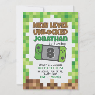 GAMER INVITATION KAART