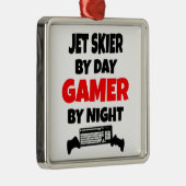Gamer Jet Skier Metalen Ornament (Rechts)