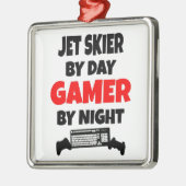 Gamer Jet Skier Metalen Ornament (Links)