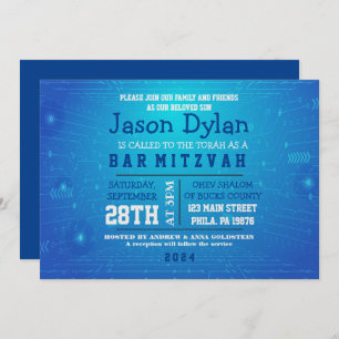 GAMER JEU DIGITAL Bar Mitzvah Invitation