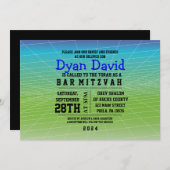 GAMER JEU DIGITAL Bar Mitzvah Invitation (Devant / Derrière)