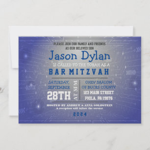 GAMER JEU DIGITAL Bar Mitzvah Invitation