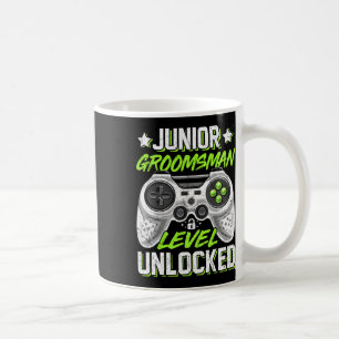 Gamer Junior Bruidsjonker Niveau Ontgrendeld Video Koffiemok