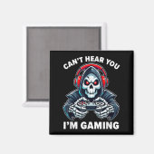 Gamer kan je niet horen Ik ben Gaming Videogames G Magneet (Voorkant / Achterkant)
