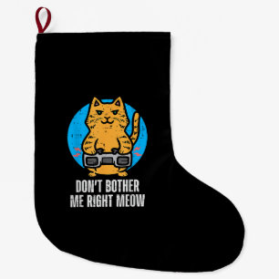 Gamer Kat Stoor Me Niet Miauw Grappige Gaming Mann Grote Kerstsok
