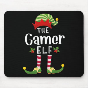 Gamer Kerst Elf Matching Pyjama Kerstfeest  Muismat