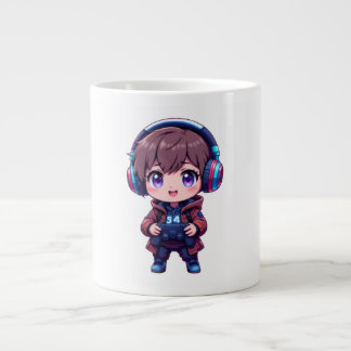 Gamer Kid Mug avec casque et PlayStation Cont