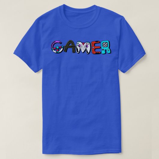Gamer Letters T-shirt (Design voorkant)