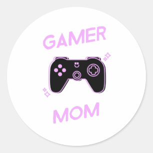 Gamer Mam - Moms die van videogames houden Ronde Sticker