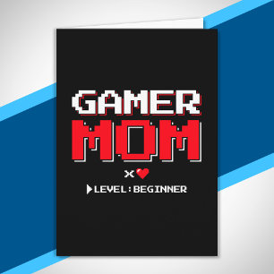 Gamer Maman Nouvelle Mère Premier bébé Faire-part