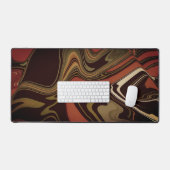 Gamer Modern Abstract Retro Wave Zwart Bureaumat (Keyboard & Muis)