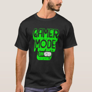 Gamer-modus bij gamen t-shirt