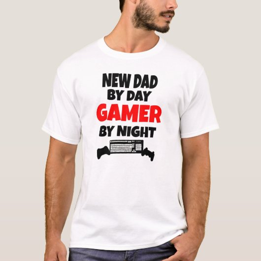 Gamer New Dad T-shirt (Voorkant)