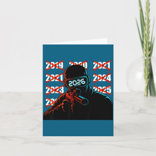 Gamer New Year's Eve 2026 Will Be My Year Gaming M Kaart (Voorkant)