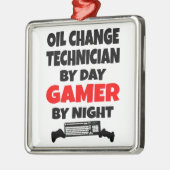 Gamer Oil Change Technician Metalen Ornament (Links)