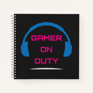 Gamer On Duty Videospel Notitieboek