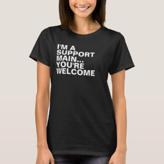 Gamer Ondersteuning Hoofd Grappige Sarcastische Sl T-shirt