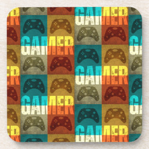GAMER OUDE VIDEO GAME CONTROLLER BIER ONDERZETTER