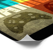 GAMER OUDE VIDEO GAME CONTROLLER POSTER (Hoek)