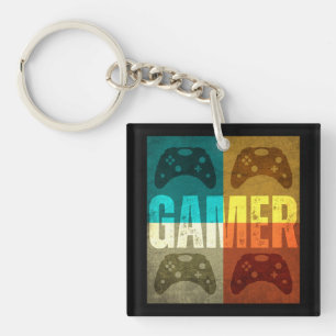 GAMER OUDE VIDEO GAME CONTROLLER SLEUTELHANGER