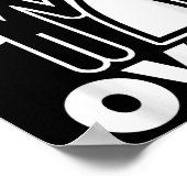 Gamer Over Bruid Bruidegom Funny Wedding Poster (Hoek)