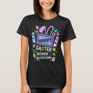 Gamer Paashaas Laadbalk Pastel Videospel T-shirt
