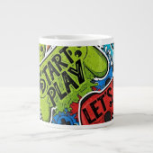 Gamer Pattern Jumbo Specialty Mug Extra Grote Beker (Voorkant)