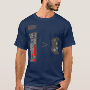 Gamer-pc-toetsenbord Muis versus console-gamingT-s T-shirt