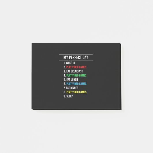 Gamer Perfect Day Post-it® Notes (Voorkant)