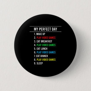 Gamer Perfect Day Ronde Button 5,7 Cm